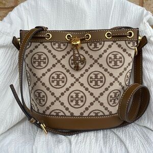 Tory Burch T Monogram Bucket Bag